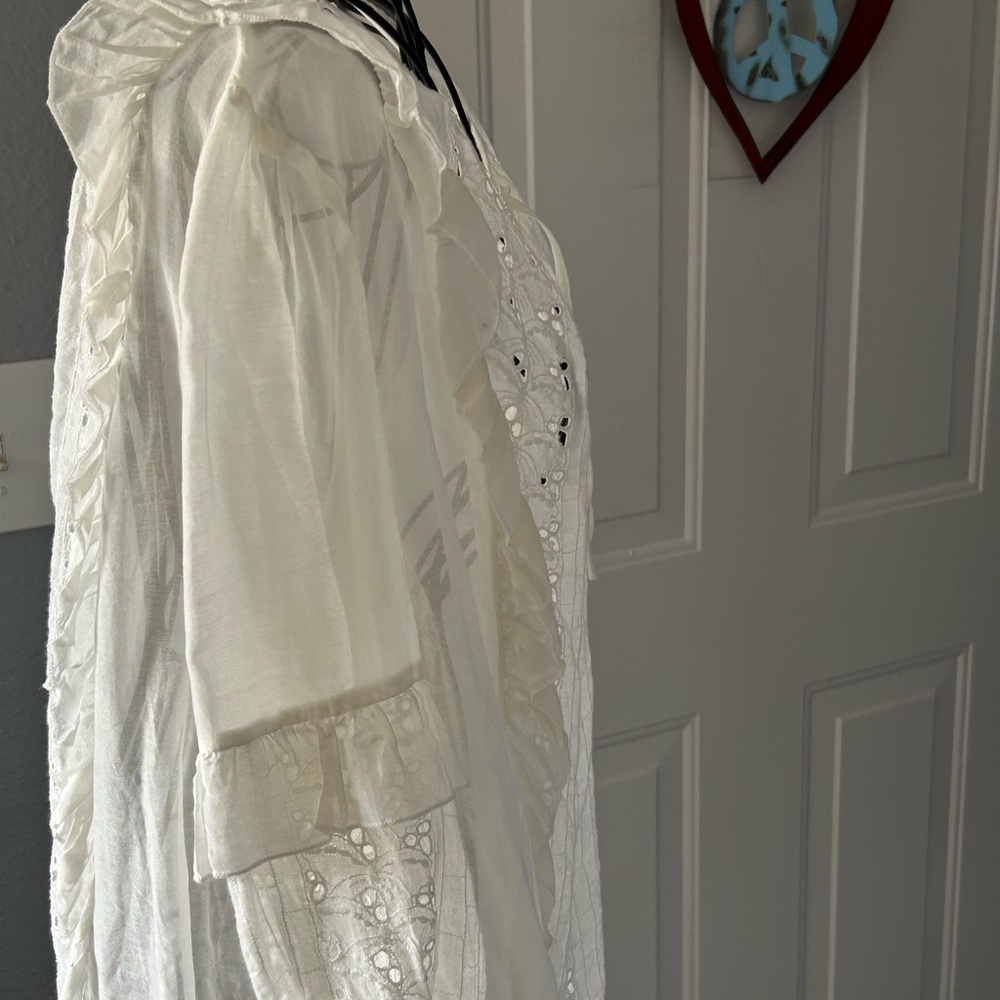 Johnny Was Sarai Ruffle Blouse - Picture 9 of 11